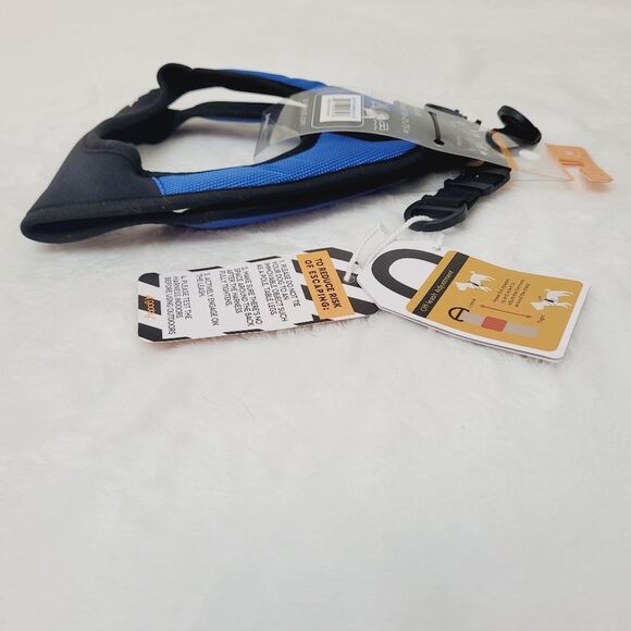 Gooby Escape Free Easy Fit Dog Harness Blue Medium 18 to 21.75 Inch Chest New - Picture 8 of 12